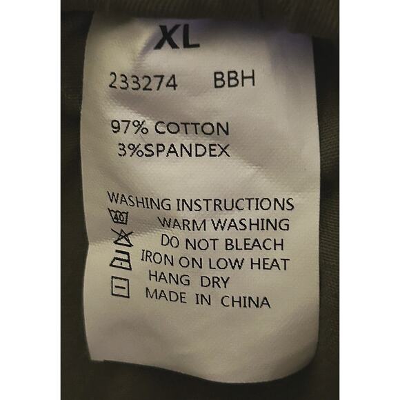 NWT Flamingals Drawstring Stretch Mid-Rise Joggers Army Green Women's XL - Picture 7 of 7